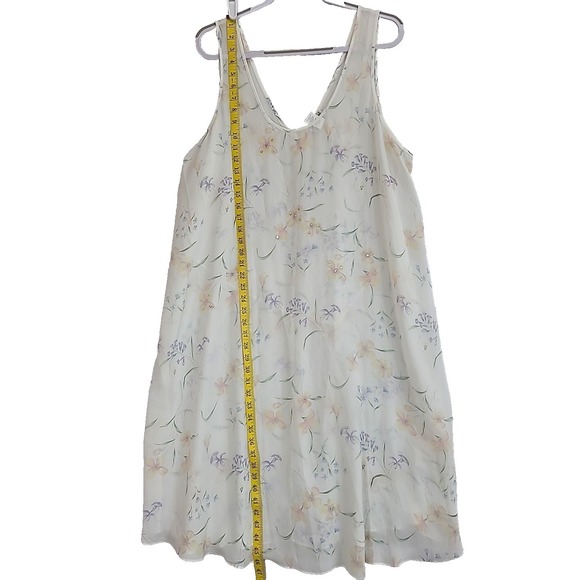 Delta burke collection Vintage Nightgown robe set Vintage Floral Boudoir Wear 2X - Picture 13 of 14